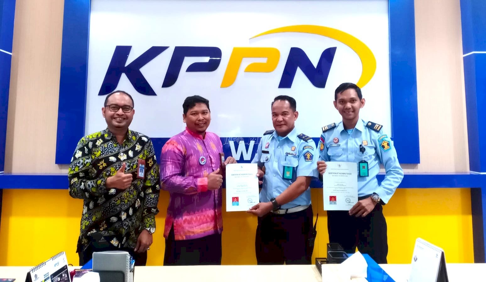 Dua Pejabat Perbendaharaan Lapas Watampone Raih Sertifikat Kompetensi PPK/PPSPM
