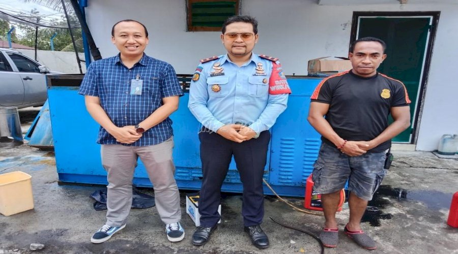 Kerja Sama Berjalan Baik, Rutan Masohi Terima Genset dari BRI Cabang Masohi