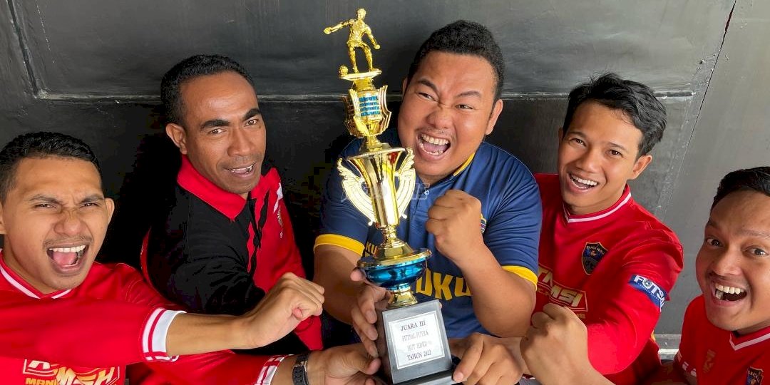 Tim Futsal Rutan Masohi Juara 3 Turnamen Futsal Kanwil Maluku