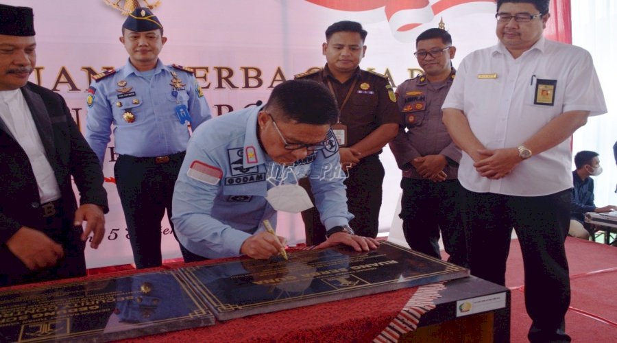 Diresmikan Kakanwil Kepri, Rutan Batam Kini Miliki Ruang Serba Guna dan Security Control Room