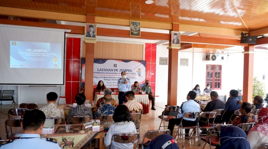 PK Jempol Bapas Klaten Hadir di Kecamatan Bulu Sukoharjo