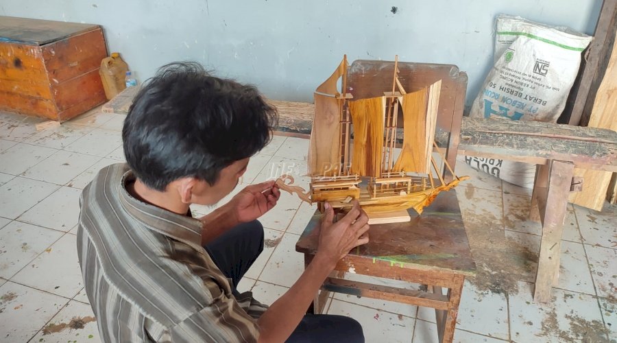 Usai Prison Art Show, Rutan Masohi Kebanjiran Pesanan Miniatur Kapal Karya WBP 