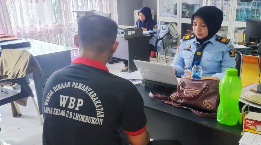 WBP Lapas Lhoksukon Ikuti Asesmen Penurunan Tingkat Risiko