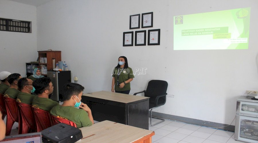 Petugas Kesehatan Lapas Kendari Bentuk & Latih WBP Kader Kesehatan