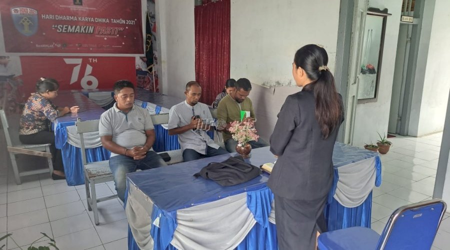 Tingkatkan Kualitas Spiritual, WBP Nasrani Lapas Bandanaira Dapat Siraman Rohani