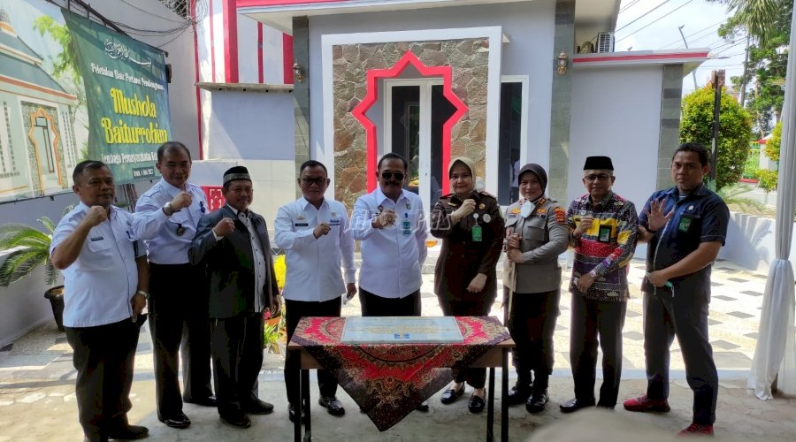Kakanwil Kemenkumham Lampung Resmikan Musala Baiturrohim Lapas Metro