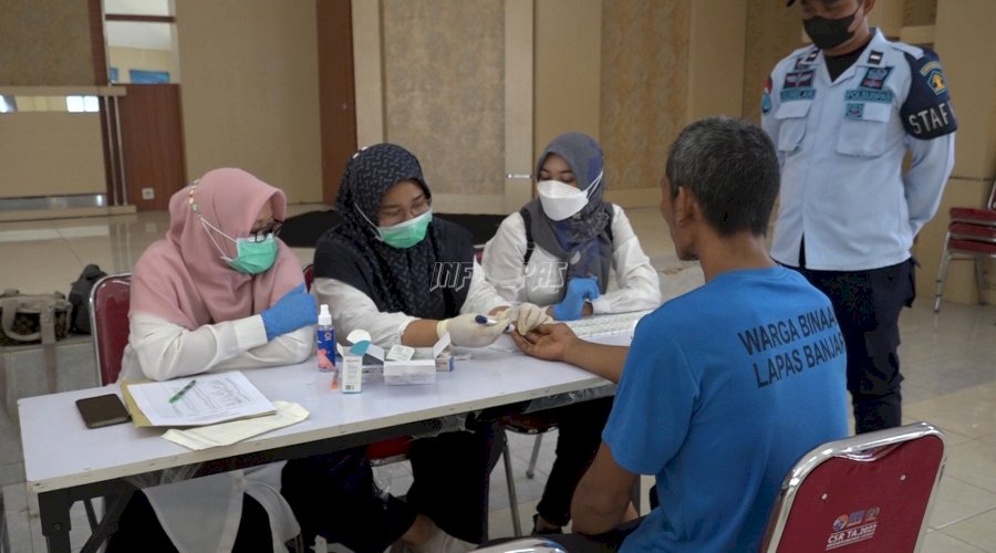 Deteksi Dini Penularan HIV/AIDS, WBP Lapas Banjar Jalani VCT 