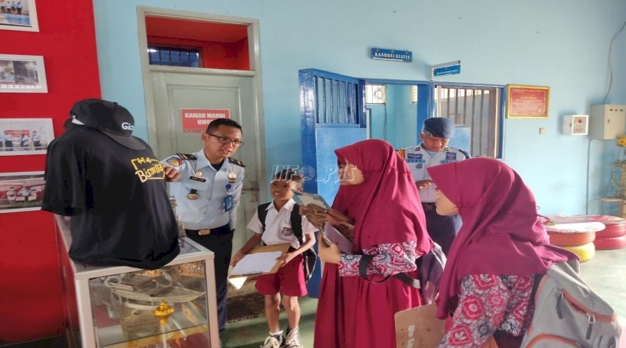 Pelajari Profesi Pemasyarakatan, Siswa SD 5 Pataruman Datangi Lapas Banjar