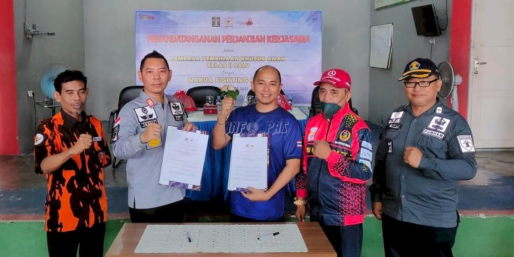 LPKA Palu & Nakua Fighting Club Teken PKS Berikan Pelatihan Bela Diri untuk Anak