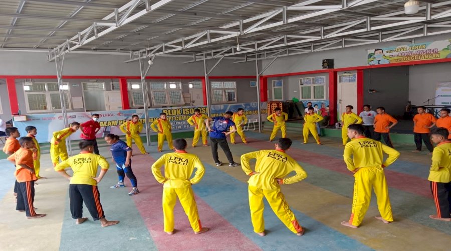 Anak LPKA Palu Belajar Muay Thai Bersama Nakua Fighting Club Kota Palu