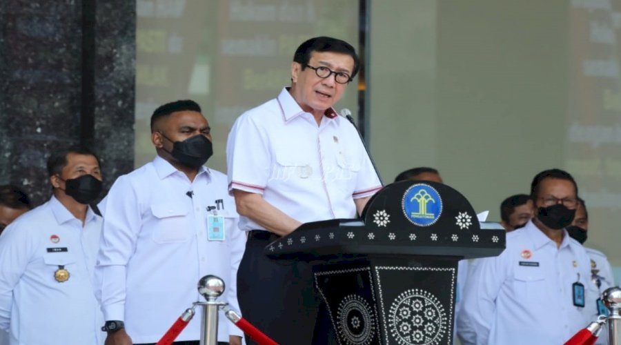 Awal Tahun 2023, Menkumham Ajak Seluruh Jajaran Tingkatkan Prestasi Kerja