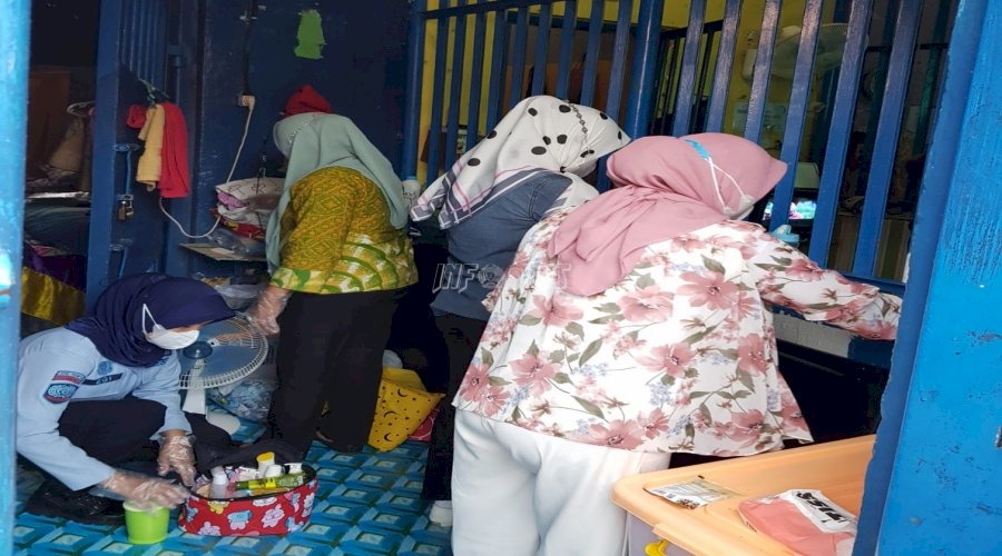 Deteksi Dini Gangguan Kamtib, Lapas Perempuan Palembang Disidak 