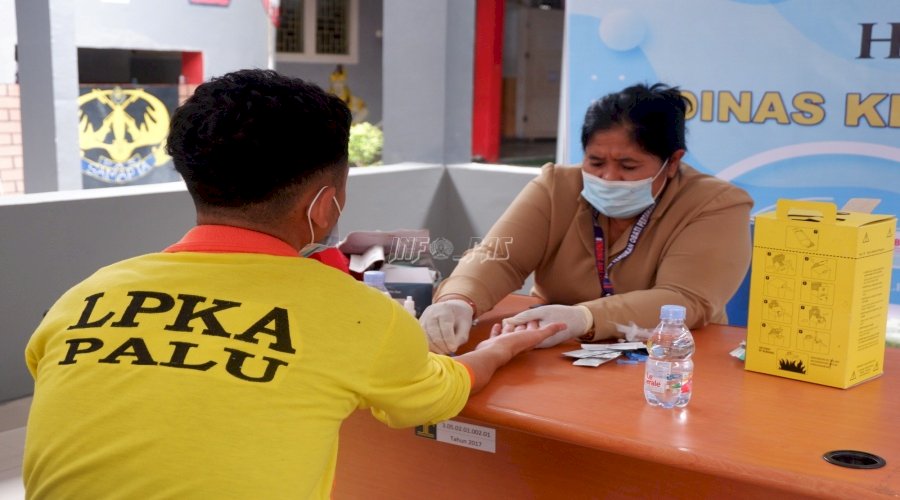 LPKA Palu Gandeng Dinkes Kota Palu Lakukan VCT Mobile bagi Anak Binaan