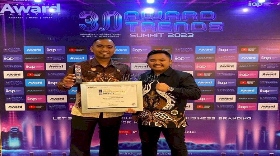 Petugas Lapas Tanjungpandan Raih Penghargaan dari Indonesia Award Magazine