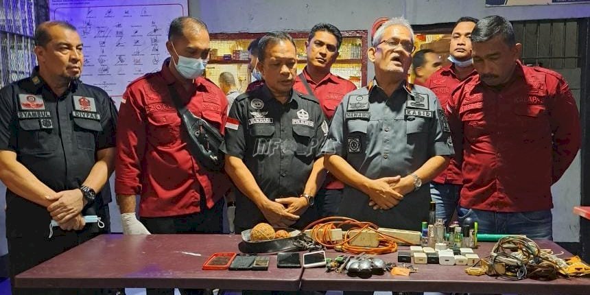 Jelang Ramadan, Petugas Lapas Lhoksukon dan Divpas Aceh Razia Warga Binaan