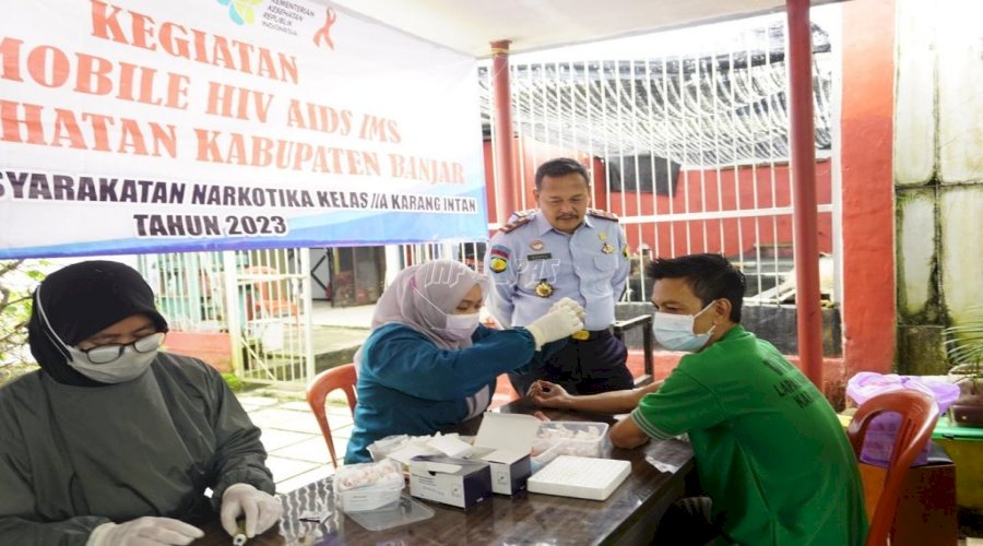 Deteksi Dini, 200 Warga Binaan Lapas Narkotika Karang Intan Jalani VCT