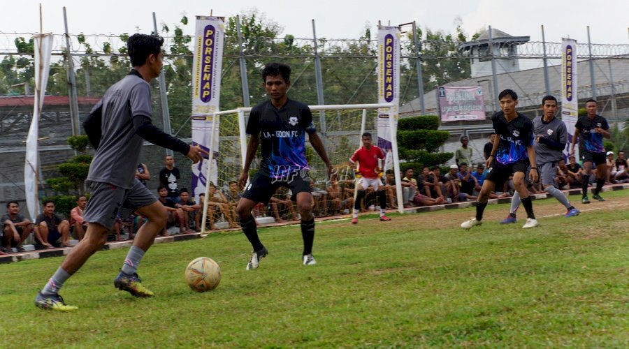 Lapas Cilegon Sabet Juara Lomba Mini Soccer dan Basket 3 on 3 Porsenap Banten