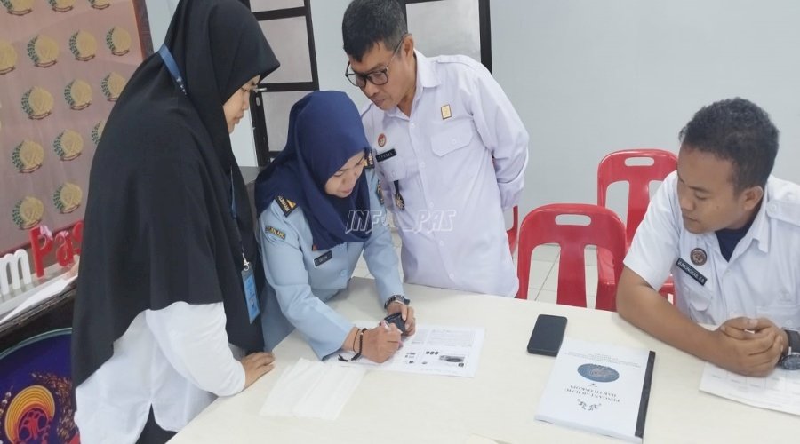 Jajaran Registrasi LPKA Medan Pelajari Teknik Daktiloskopi