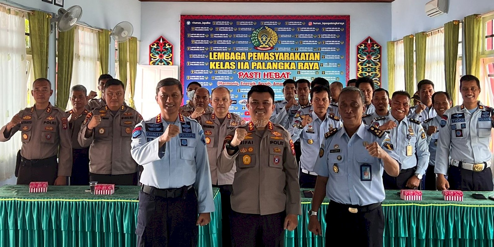 Gandeng Polda Kalteng, Lapas Palangka Raya Jadi Role Model Risk Assessment Security