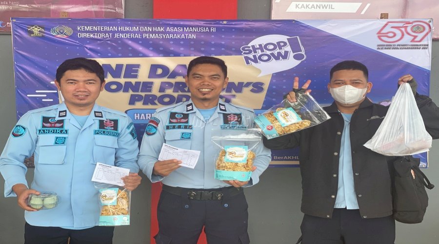 Gelar “One Day, One Prison's Product”, Hasil Karya Warga Binaan Lapas Banjarbaru Diborong Pembeli