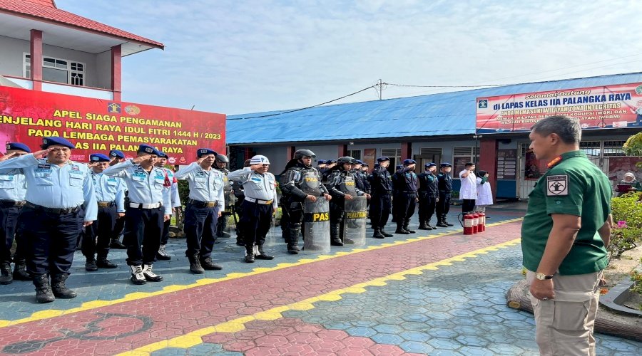 Lapas Palangka Raya Siapkan Pengamanan Jelang Hari Idulfitri 1444 Hijriah