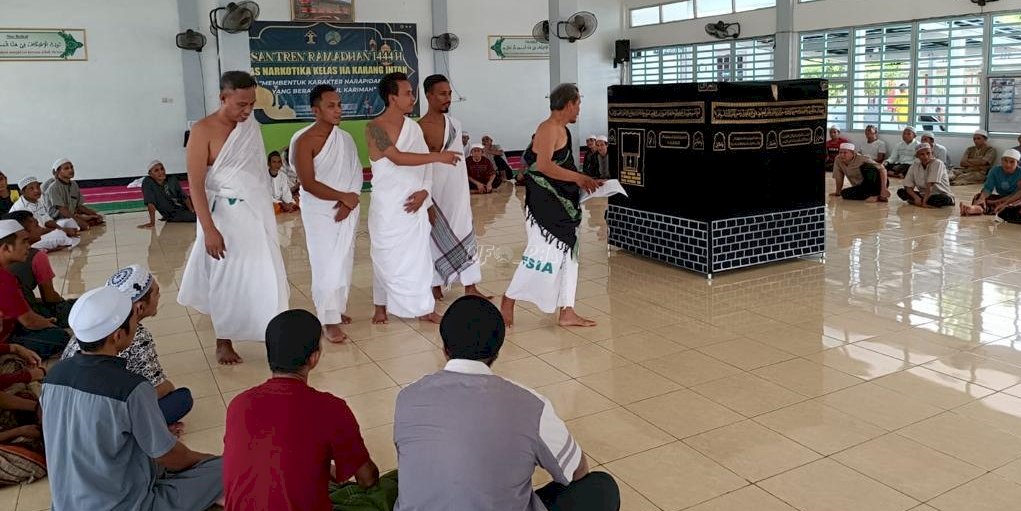 Materi Manasik Haji Tutup Pesantren Ramadan 1444 H di Lapas Narkotika Karang Intan