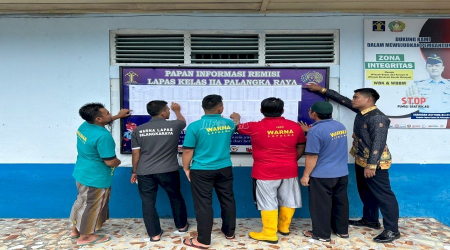 Lapas Palangka Raya Umumkan DPS Pemilu 2024 kepada Warga Binaan