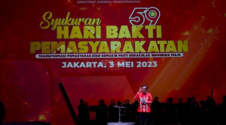 Syukuran HBP Ke-59, Menkumham: Pemasyarakatan Berkomitmen Jawab Berbagai Tantangan