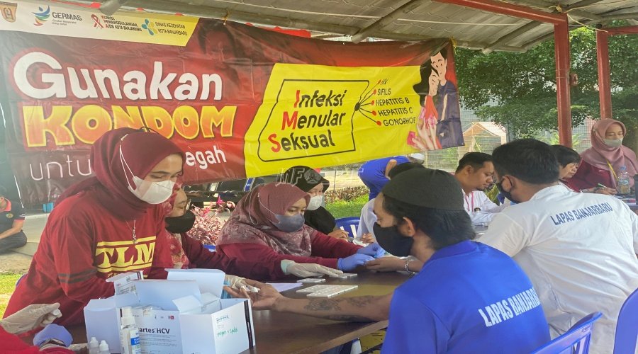 Deteksi Dini HIV-IMS, Ratusan WBP Lapas Banjarbaru Jalani VCT Mobile 