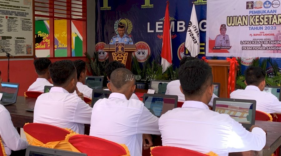 Ujian Kesetaraan bagi Warga Binaan Lapas Tahuna Resmi Dibuka