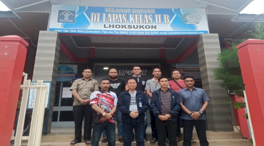 Lapas Lhoksukon Sambut Kunjungan Plh. Kakanwil Kemenkumham Aceh