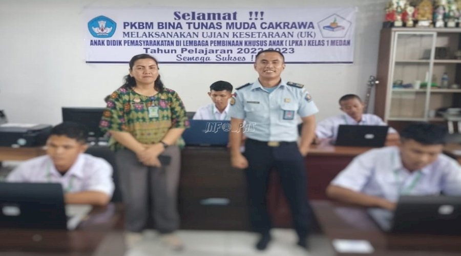 Anak Binaan LPKA Medan Ikuti Ujian Kesetaraan Paket C