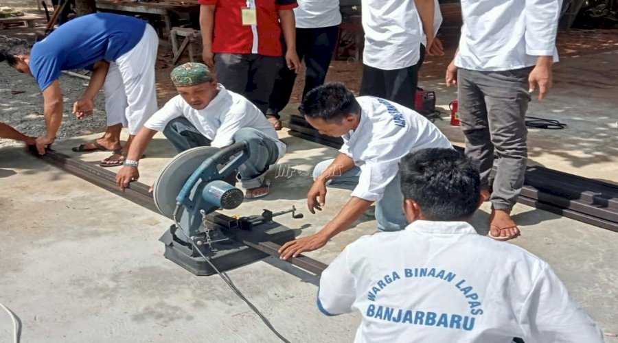 Gandeng BLK Kalsel, Lapas Banjarbaru Bekali Warga Binaan dengan Pelatihan Las Listrik