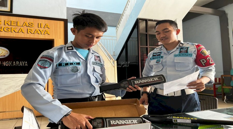 Tambahan Hand Metal Detector Tingkatkan Kamtib Lapas Palangka Raya