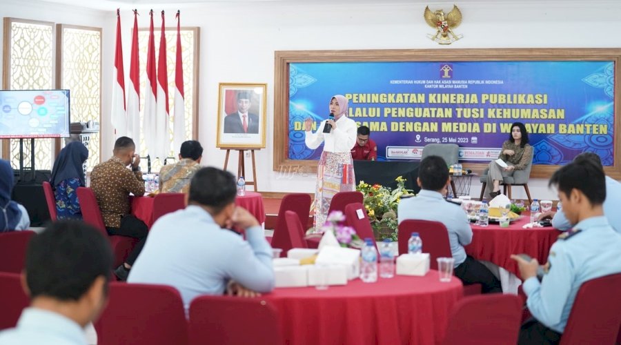 Ditjenpas Latih Kinerja Publikasi Kumham Banten melalui Strategi Pengelolaan Media 