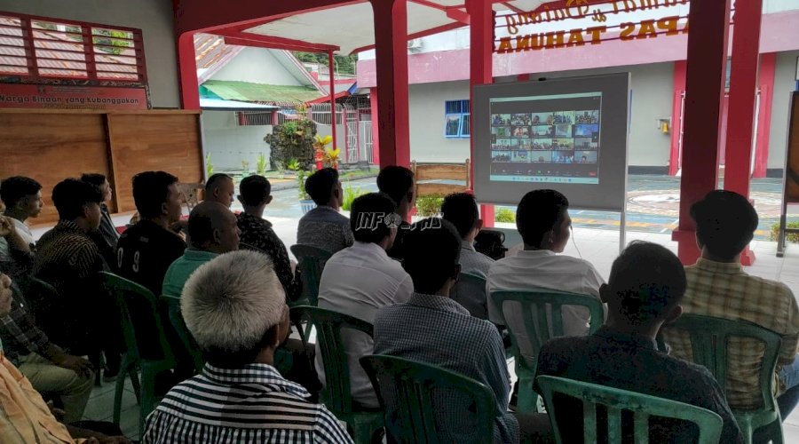 Ibadah Virtual Rutin Bentuk Karakter Warga Binaan Kristiani Lapas Tahuna 