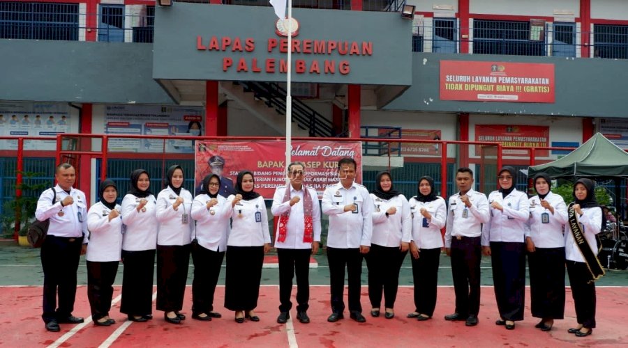Kedatangan Staf Ahli Bidang Penguatan RB Memotivasi Lapas Perempuan Palembang Wujudkan WBK 