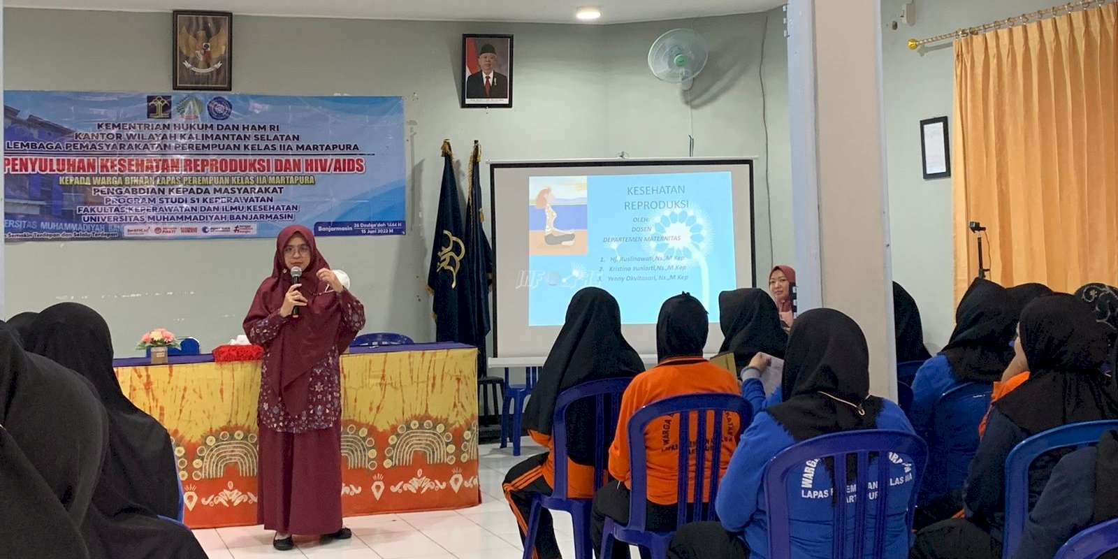 Gelar Penyuluhan Kesehatan, Lapas Perempuan Martapura Gandeng Univ. Muhammadiyah Banjarmasin