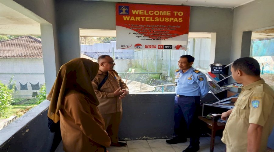 Lapas Tanjungpandan Paparkan Pojok Baca ke Dinas Perpustakaan dan Kearsipan Kab. Belitung