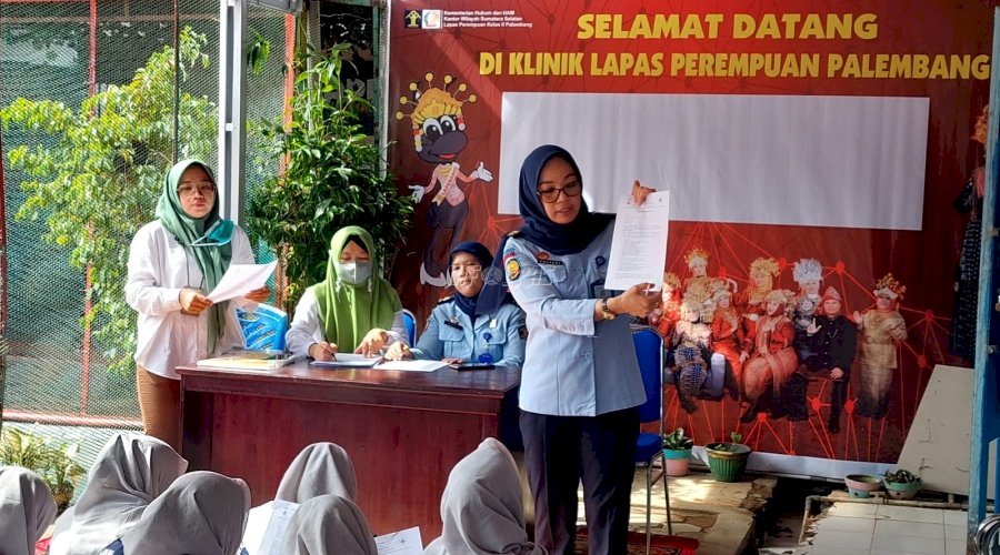 Lapas Perempuan Palembang-Puskesmas Merdeka Adakan Penyuluhan dan Skrining Kesehatan Jiwa