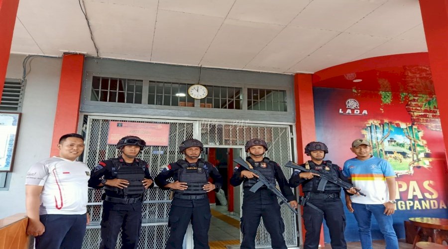 Sambang Patroli APH Perkuat Pengamanan di Lapas Tanjungpandan