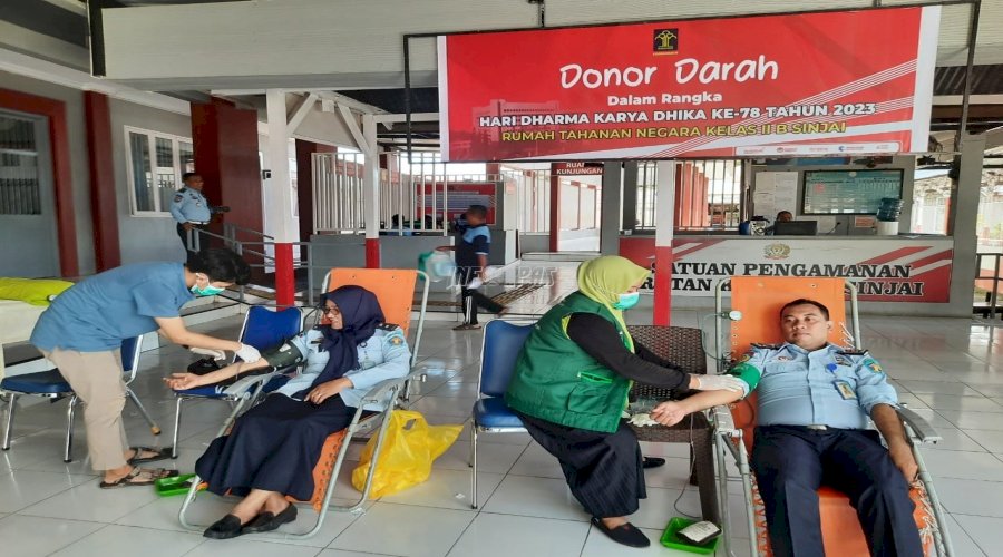 Donor Darah Rutan Sinjai Hasilkan 35 Kantong Darah