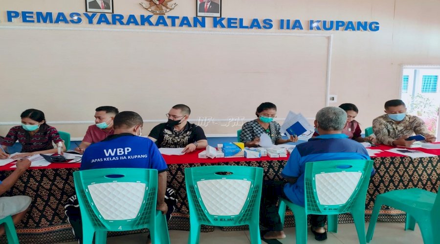 Gelar Posyandu Lansia, Lapas Kupang Peduli Warga Binaan Lansia