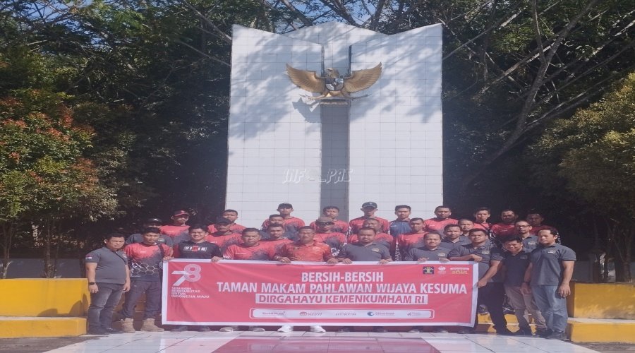 Tingkatkan Nasionalisme, Jajaran Pemasyarakatan Bersihkan Taman Makam Pahlawan