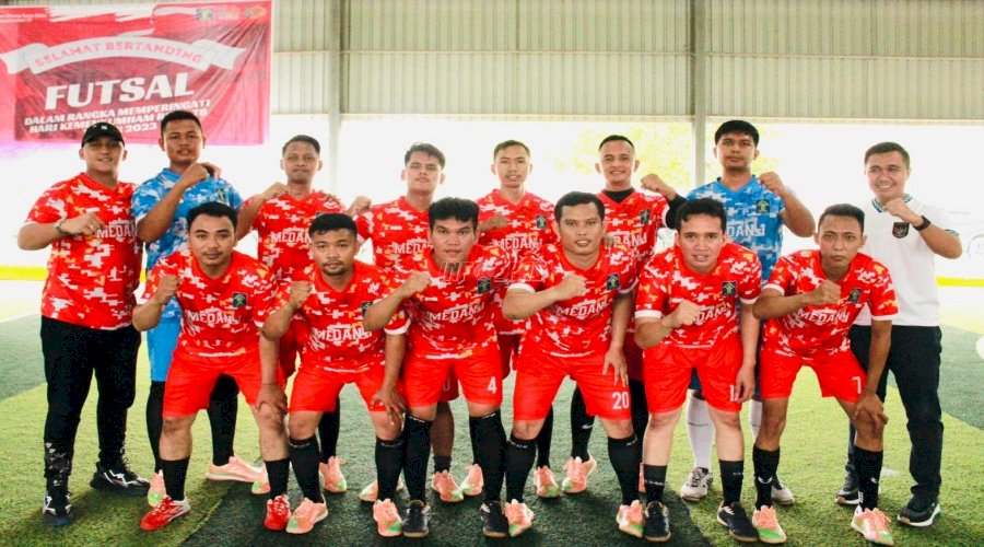 Bangga, Petugas LPKA Medan Wakili Tim Futsal Wilayah I Medan