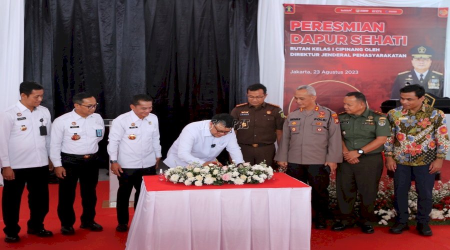 Penuhi Kebutuhan Gizi Warga Binaan, Dirjenpas Resmikan Dapur Sehat Rutan Cipinang