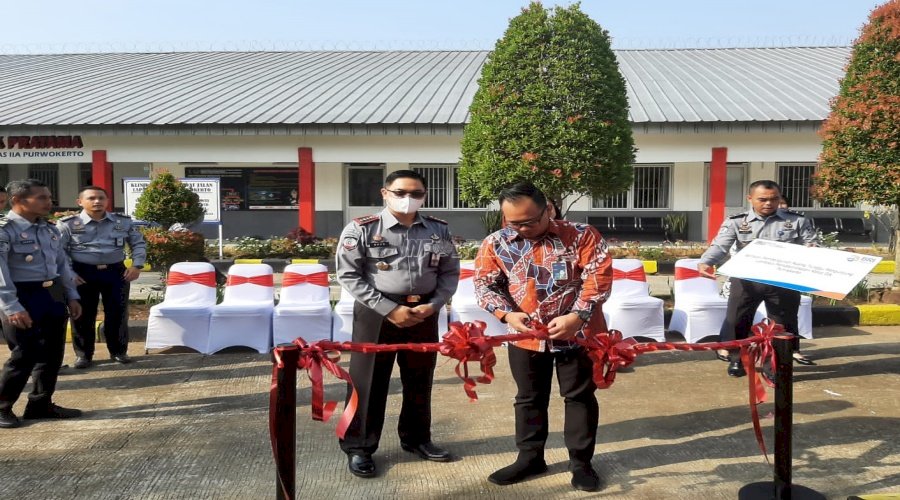 Optimalkan Layanan Warga Binaan, Lapas Purwokerto Gandeng BRI Bangun Gazebo Kunjungan