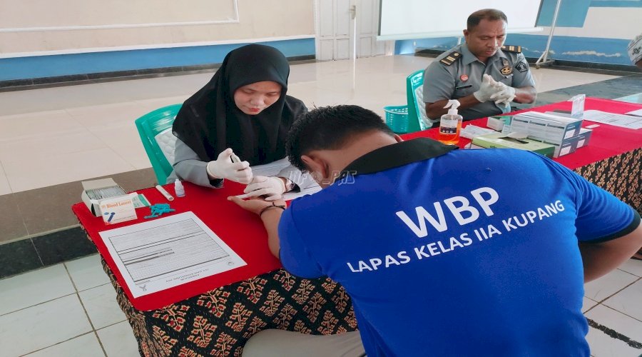 Deteksi Dini, Lapas Kupang Lakukan Penyuluhan dan VCT bagi Warga Binaan Baru