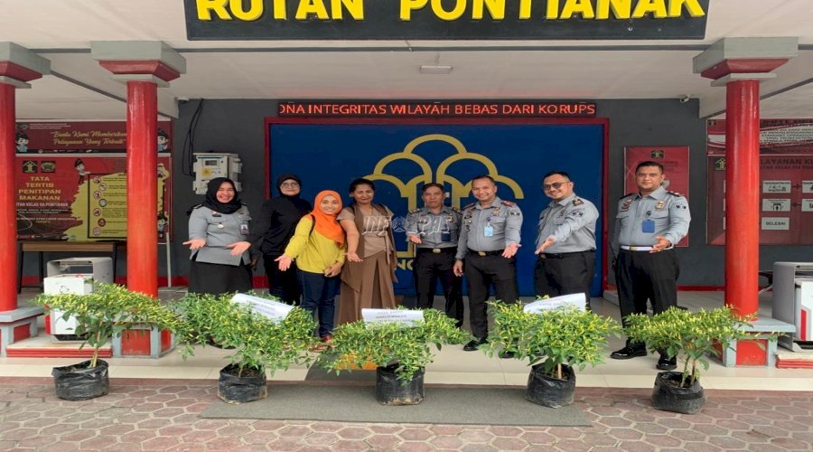 300 Pohon Cabai dari Rutan Pontianak Siap Dipasarkan