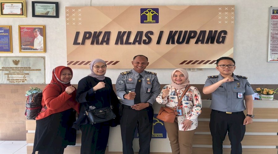 Monev SIMPEG, LPKA Kupang Terima Tim Biro Kepegawaian Kemenkumham